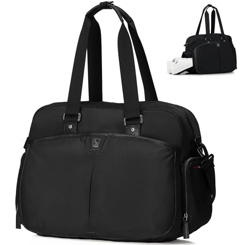 OIWAS Travel Duffle Bag Weekender Bag with Shoe Compartment Overnight Bags for Women Men Duffle Bag Women Water Resistant Hospital Bag Gym Bag for Trip Business Trips Sport - Image 1