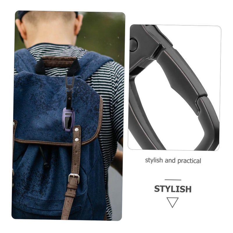 5 Pack Car Keychain Holder Wrist Strap with Carabiner Clip Ring Pendant - Image 4