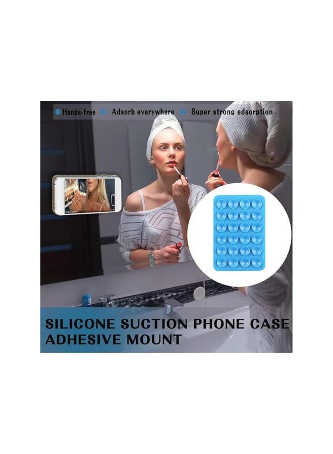 Green Tiger Xspring Suction Phone Case Mount, 12 Pack Multi-Surface Adhesive Phone Mount, Durable Shower Mirror Holder for Bathroom Selfies and Video Calls - Image 3