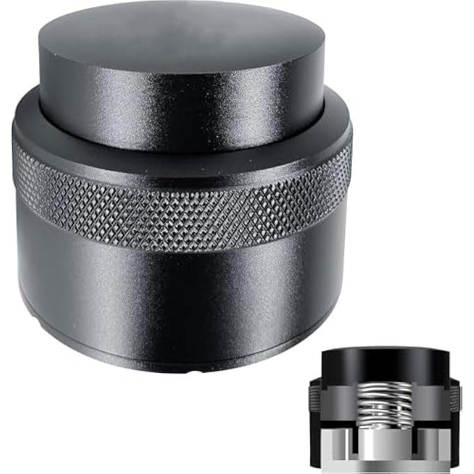 LBOYLOVE Espresso Tamper Adjustable Depth Coffee Tamper With Calibrated Spring Loaded 304 Stainless Steel Palm Tamper Tool Fits 51Mm 53Mm Portafilter Basket 51Mm - Image 1