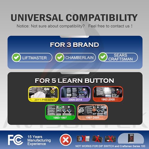 Avisontek Chamberlain KLIK2U-P2 Universal Garage Door Opener Keypad【12 Year Warranty】 - Image 2