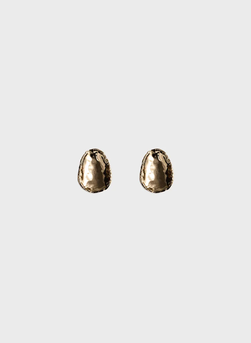 MANGO Textured Earrings