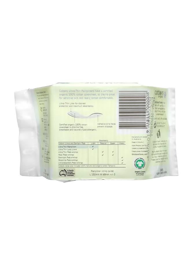 cottons 100 Cotton Comfortable Pantyliners Ultra-Thin 24 Liners - Image 2