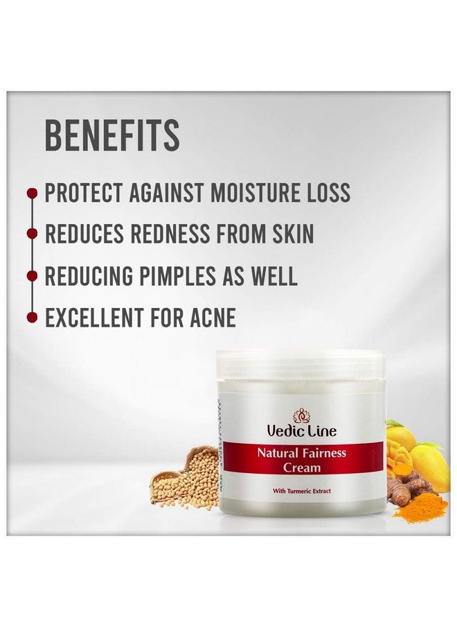 Vedic Line Vedicline Natural Fairness Cream, Reduces Redness, Pimples & Acne With Turmeric Extract, Mango Extract, Soya Oil For Restoring Fairness Glow, 100Ml  - Image 4