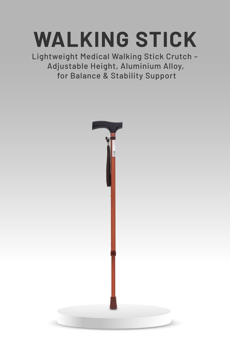 ايد بلس عكاز طبي خفيف الوزن للمشي - ارتفاع قابل للتعديل، مصنوع من سبائك الألومنيوم، لدعم التوازن والثبات - Image 2