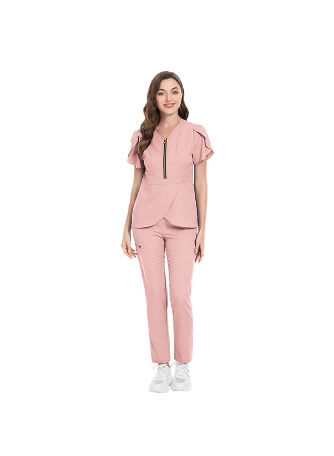 NIBEMINENT High-end Pet Hospital Uniforms Operating Room Suit Clinic Doctor Nurse Clothes Beauty Salon Spa Workwear Medical Clothing Women - Image 1