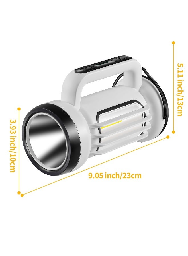 مصباح كهربائي متنقل للتخييم، فلاش مدمج ساطع بقوة 1000 لومن مع 5 وضعيات إضاءة، مقاوم للماء IPX6، مثالي لقطع الطاقة، حالات الطقس العاصف، المشي لمسافات طويلة، وصيد السمك. - Image 5