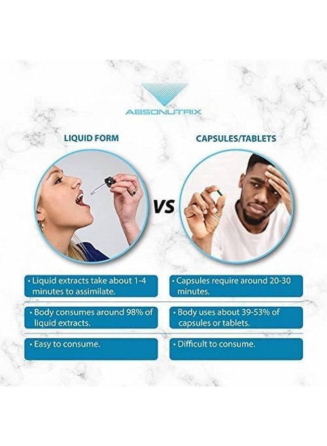 Absonutrix GABA with L-Theanine 290 mg, 4 Oz Liquid, 300 Servings, Made in USA, Quick Absorption, Quality Potent Ingredients, Non-GMO, GMP Certified Facility, Cruelty-Free Products - Image 5