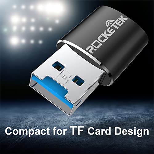 Rocketek Aluminum USB 3.0 Portable Memory Card Reader Adapter for Micro SD Card/TF Card Reader Adapter - Image 3