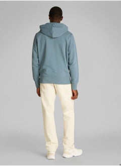 Calvin Klein Jeans Men's Brush Stroke Graphic Hoody - Cotton, Blue  - Image 5