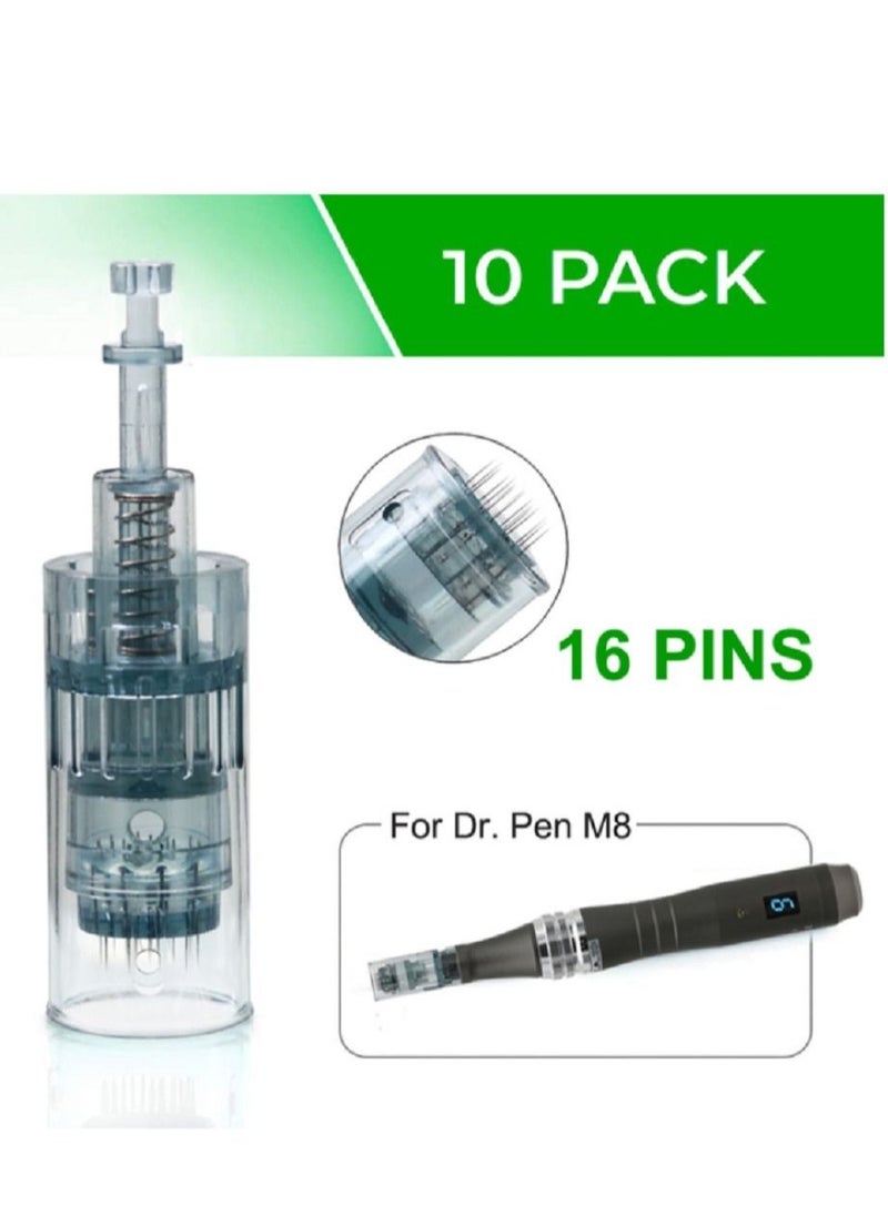 hydra 10Pcs Dr.pen M8 16Pin Needle Replacement Cartridges  - Image 2