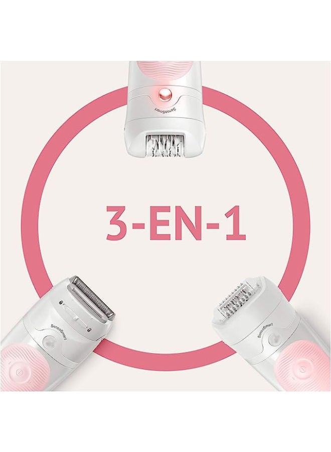 BRAUN Silk-Epil 5-620 Cordless Epilator Set White/Pink/Silver - Image 4