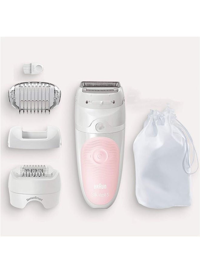 BRAUN Silk-Epil 5-620 Cordless Epilator Set White/Pink/Silver - Image 5