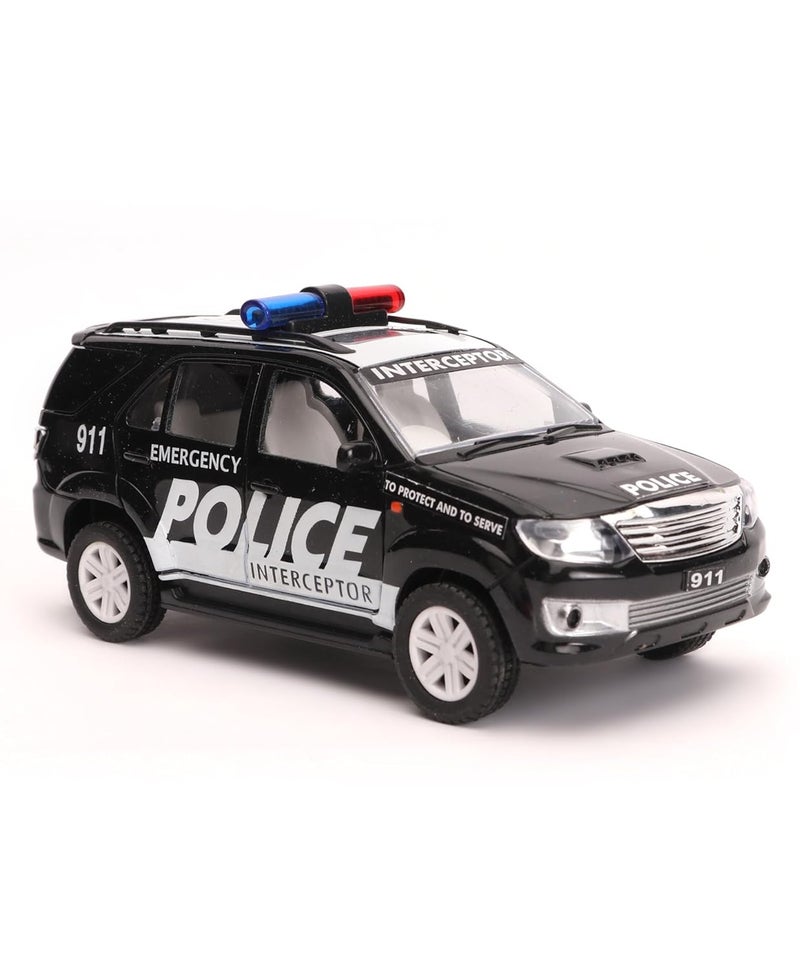 Centy Toys Plastic Police Interceptor Fortune Pull Back Car, Number Of Pieces: 1, Black, Kid - Image 1
