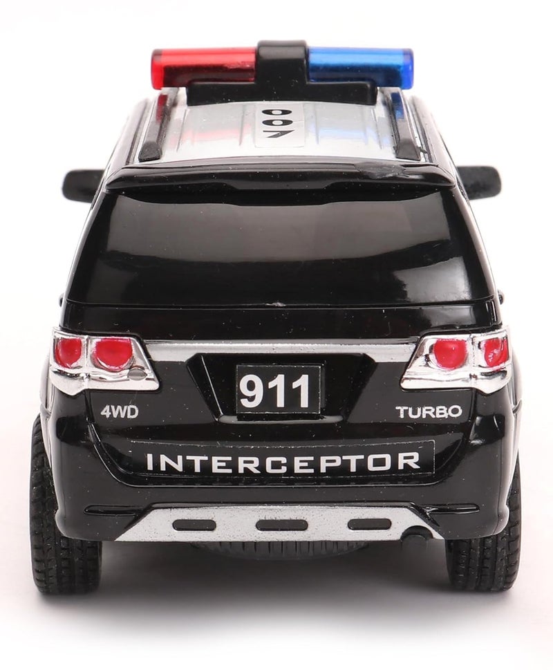 Centy Toys Plastic Police Interceptor Fortune Pull Back Car, Number Of Pieces: 1, Black, Kid - Image 4