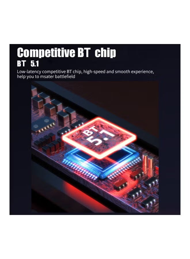 M28 BT5.1 TrueWireless Gaming Earbuds Black - Image 4