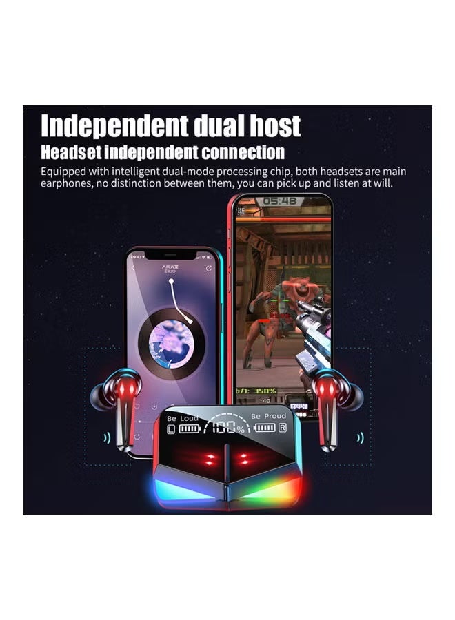 M28 BT5.1 TrueWireless Gaming Earbuds Black - Image 3