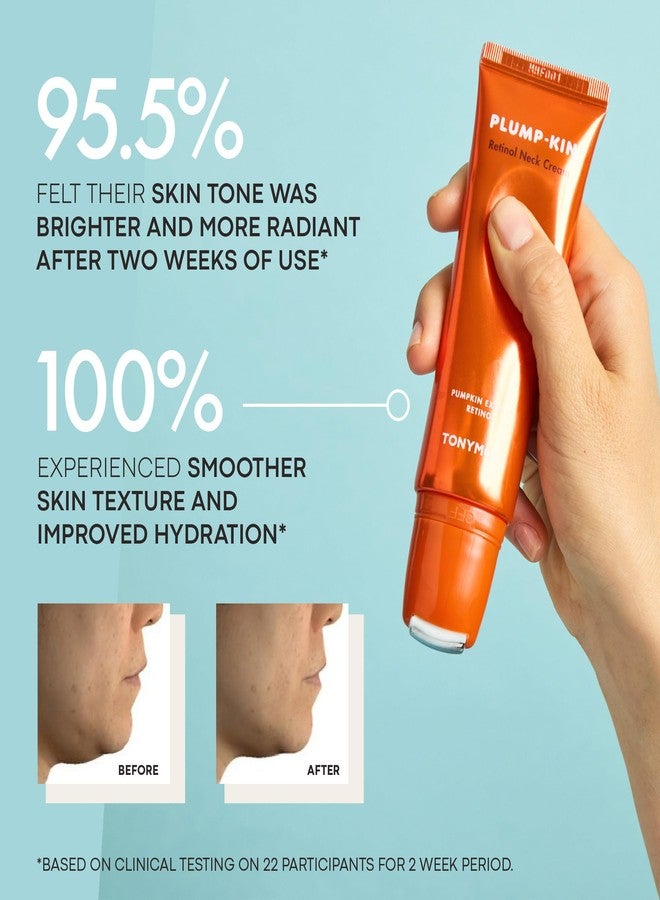 TONYMOLY كريم الرقبة رولر من تونيمولي بلومب-كين، كريم للرقبة للتقوية والشد، مستخلص اليقطين + ريتينول، 1.69 أونصة سائلة - Image 3