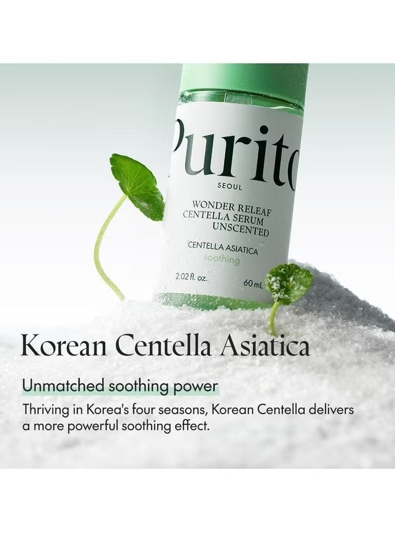 PURITO Centella Unscented Serum, Korean Centella, for All Skin Types, Ampoule, Soothing, Calming, Facial Serum for face, Vegan & Cruelty-Free, Korean Skin Care, 60ml 2fl.oz - Image 2