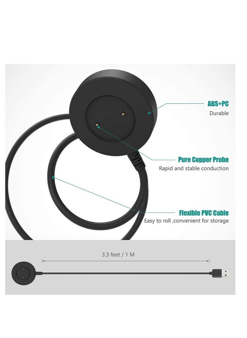 Gravity Charger Compatible with Huawei Watch GT, GT2, GT 2e, Honor Watch Magic, Magic 2, Honor Watch GS Pro 100cm USB Charging Cable for Honor Watch Dream - Smart Watch Accessories - Image 4