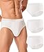 SUNCHIRI Mens Incontinence Underwear Washable Reusable Leak Proof Protective Briefs with 150ML Absorbent Pad 3 Pack White XLarge - Image 1
