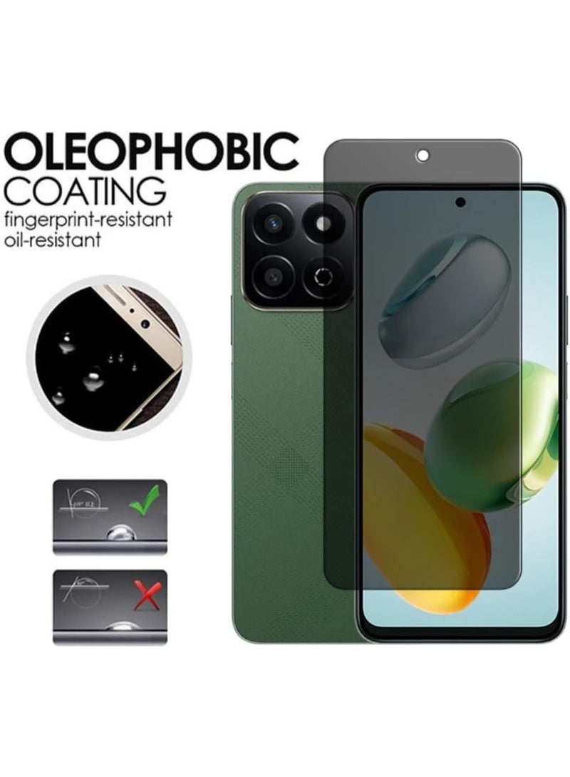 QIRG 2 in 1 For Honor X7C privacy screen protector& Camera Protection - High transparency full coverage security protector - Image 4