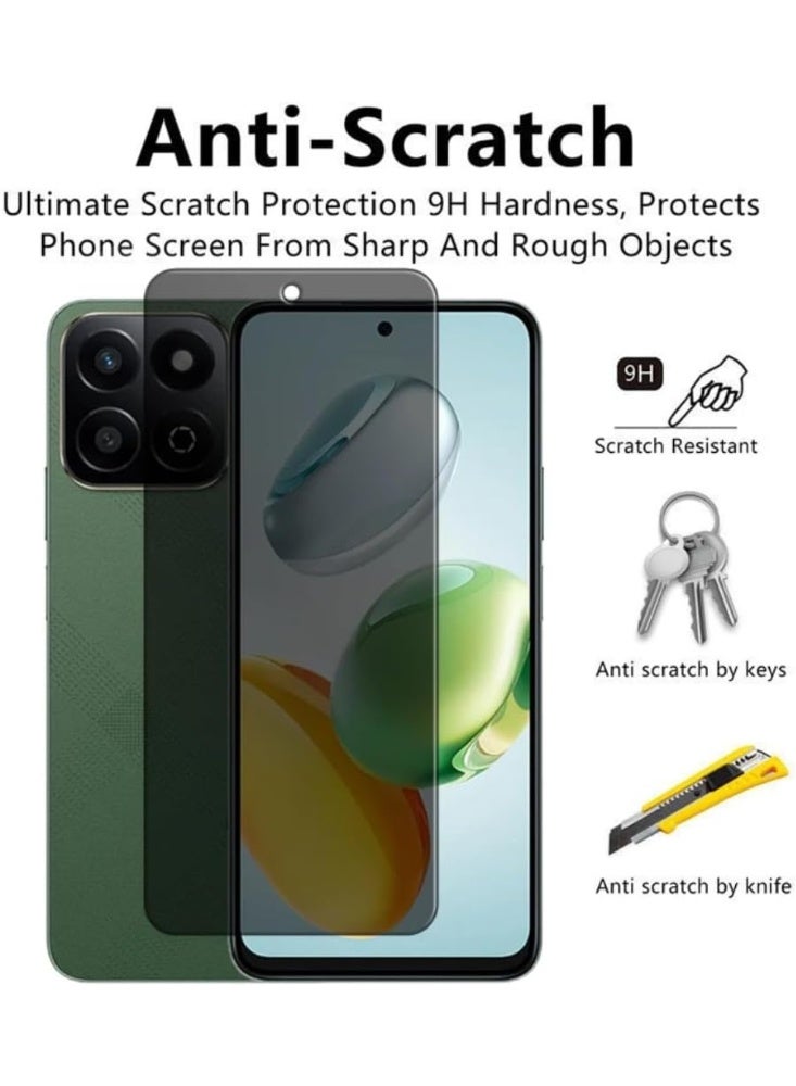 QIRG 2 in 1 For Honor X7C privacy screen protector& Camera Protection - High transparency full coverage security protector - Image 5