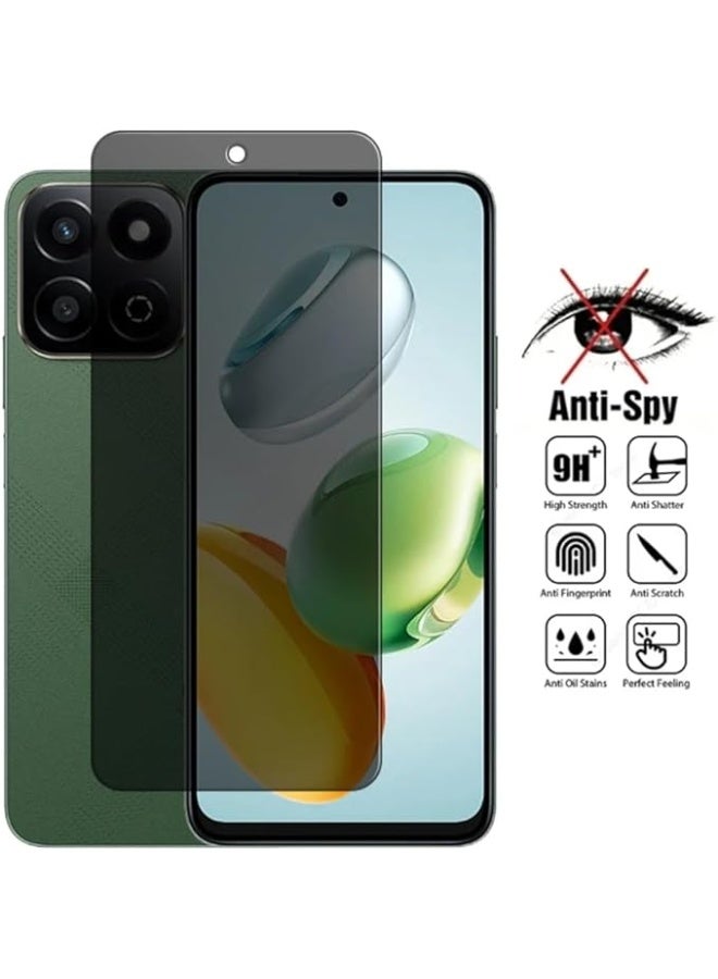 QIRG 2 in 1 For Honor X7C privacy screen protector& Camera Protection - High transparency full coverage security protector - Image 2