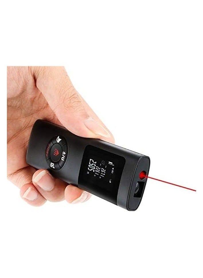 PROMASS Laser Measure197ft, laser rangefinder/Laser Distance Meter with USB Portable Charging, Laser Measurement Tool for Home decoration and construction design (black,100x12.6x33MM)  - Image 2