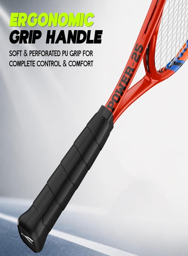 Konex Tennis Racket 23 Inches | Lightweight Aluminium Frame | PU Soft Perforated Grip for Superior Comfort | Durable Shaft for Better Control | Includes Racket Cover - Pack of 1 - Image 5