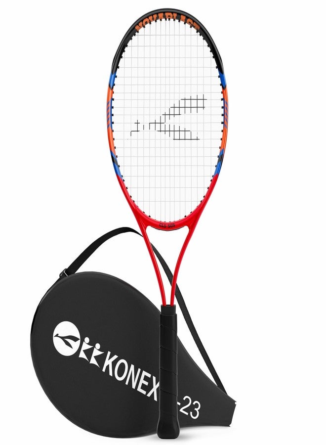 Konex Tennis Racket 23 Inches | Lightweight Aluminium Frame | PU Soft Perforated Grip for Superior Comfort | Durable Shaft for Better Control | Includes Racket Cover - Pack of 1 - Image 1