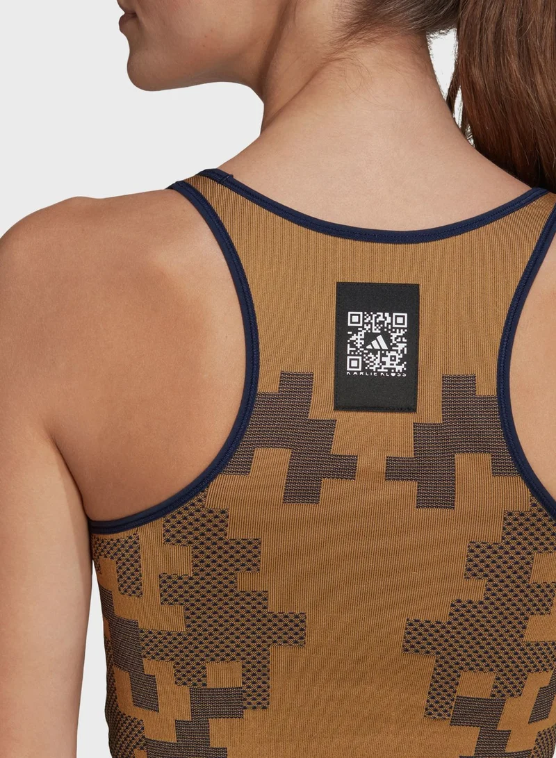 Adidas Adidas X Karlie Kloss Seamless Knit Layered Top