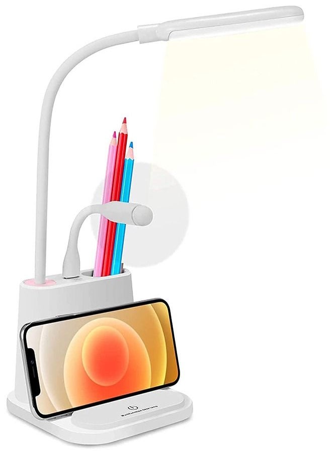 Desk Lamp Led Reading Light with Multifunctional Base 2 Color Modes