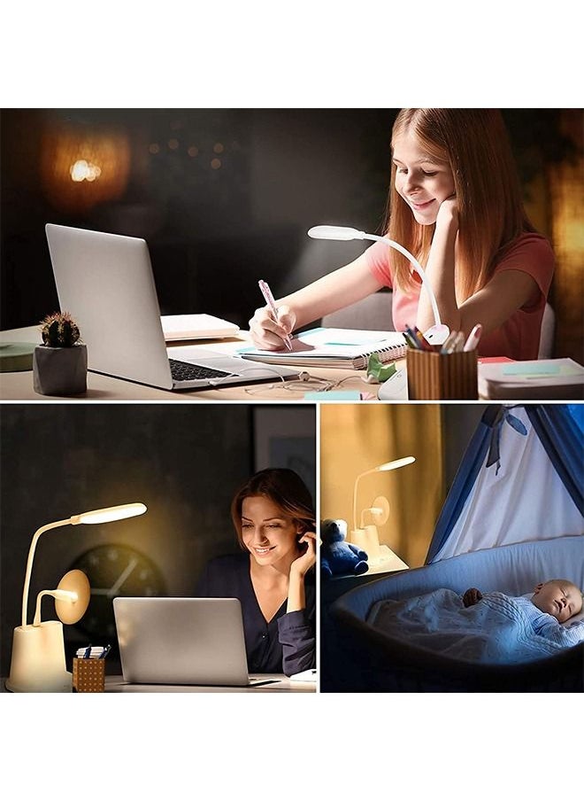Desk Lamp Led Reading Light with Multifunctional Base 2 Color Modes