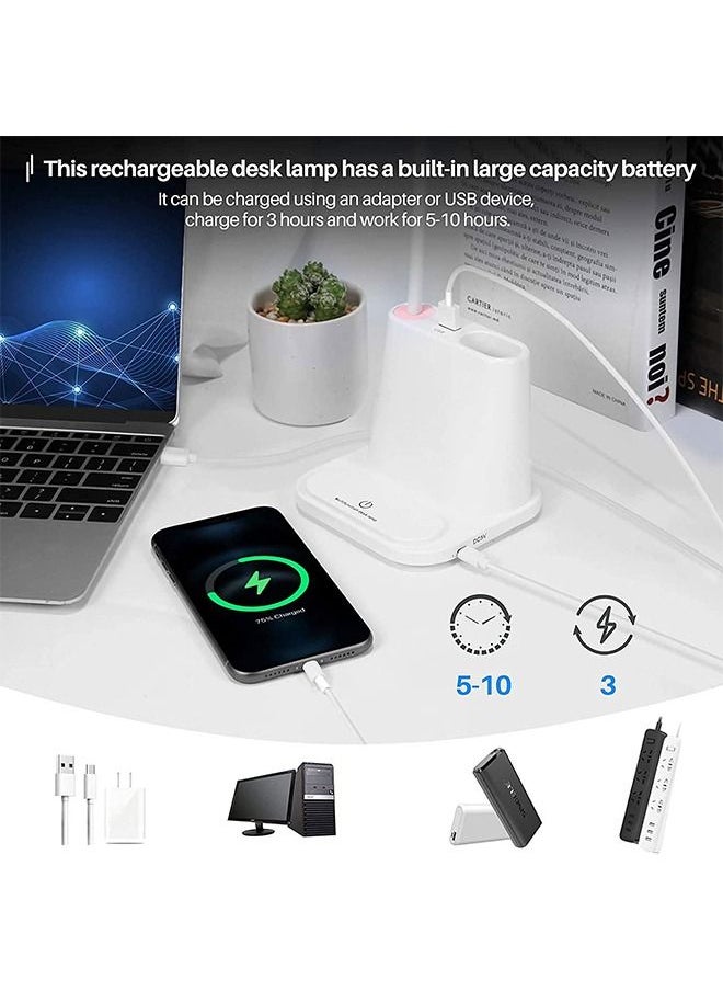Desk Lamp Led Reading Light with Multifunctional Base 2 Color Modes