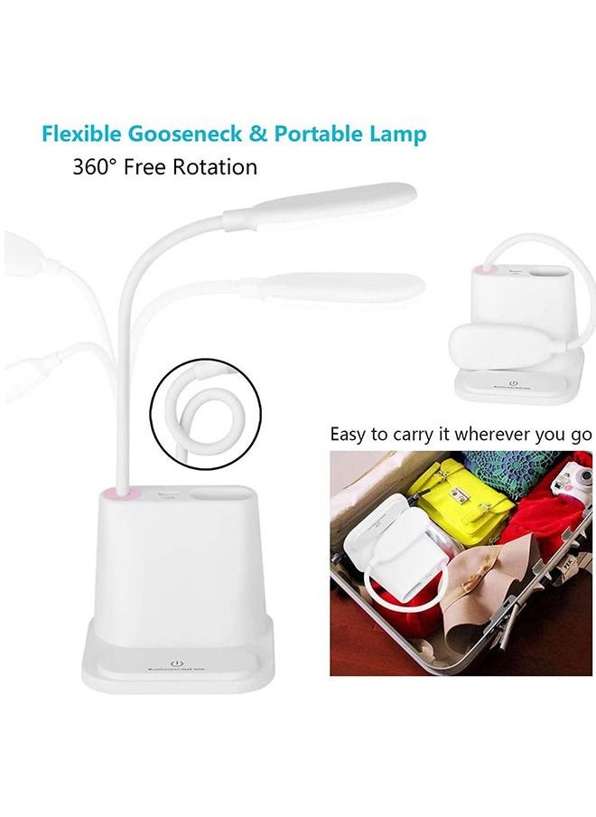 Desk Lamp Led Reading Light with Multifunctional Base 2 Color Modes