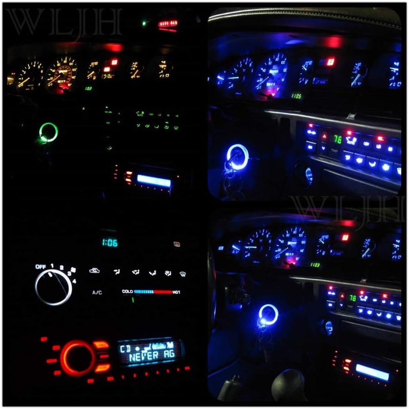WLJH 10x Yellow T3 Neo Wedge LED Bulbs - Image 3