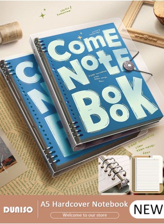 A5 Binder Cover Notebook,Refillable Notebook Round Ring Binder with Stretch Buckle and Horizontal Core 60 Pieces, Waterproof and Durable Notebook Protector for School Home Office - pzsku/Z4C6FF59EF8D7DA53E2F5Z/45/_/1724896439/e0b24643-332b-4b7f-b9c9-876b0cea8aef