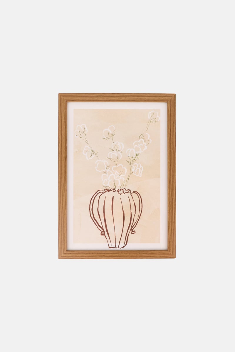 Muy Mucho Wooden Poster With Frame, Multicolor - Image 1