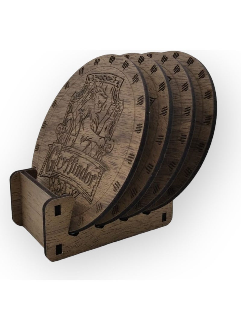 Dalyan Gift Set of 4 Rustic Harry Potter Coasters  - Image 3