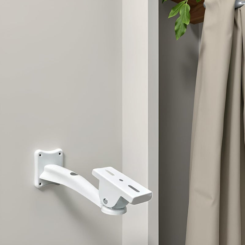 Bectro حامل/دعامة مثبتة على الحائط لكاميرا CCTV الأمنية، بطول 18 سم / 7 بوصة مع زاوية قابلة للتعديل 90 درجة، للاستخدام الداخلي/الخارجي (عبوة من مجموعة واحدة) - Image 3