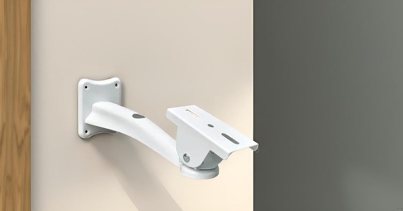 Bectro حامل/دعامة مثبتة على الحائط لكاميرا CCTV الأمنية، بطول 18 سم / 7 بوصة مع زاوية قابلة للتعديل 90 درجة، للاستخدام الداخلي/الخارجي (عبوة من مجموعة واحدة) - Image 2