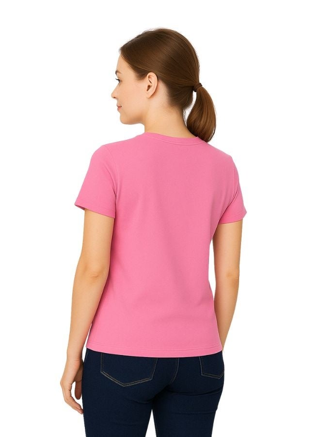 PRINTSHOP4ME Saudi International Day Women’s T-Shirt–Cotton,Round Neck,Short Sleeve,National Print,Patriotic Design,Soft Fabric, Comfortable Fit,Casual Style,Lightweight, Durable,Cultural Theme,Ideal For Celebrations & Gifts - Image 4