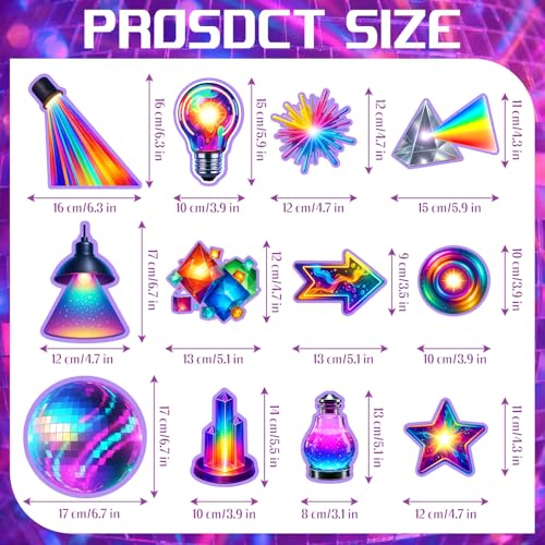 Watersay 60 Pcs VBS 2026 Cutout Bulk Illumination Decoration Set with Adhesive Dots Colorful VBS Light Bulb Paper Cutouts for Church Theme Birthday Party Decorations Bulletin Board Craft Wall Decor - Image 3