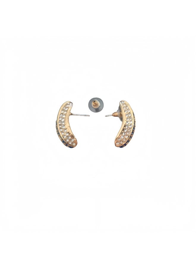 LumiArk Chic Gold - Tone Stud Earrings Collection - Image 2