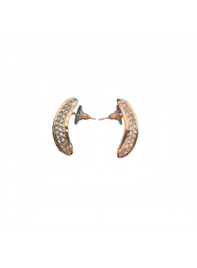 LumiArk Chic Gold - Tone Stud Earrings Collection - Image 4