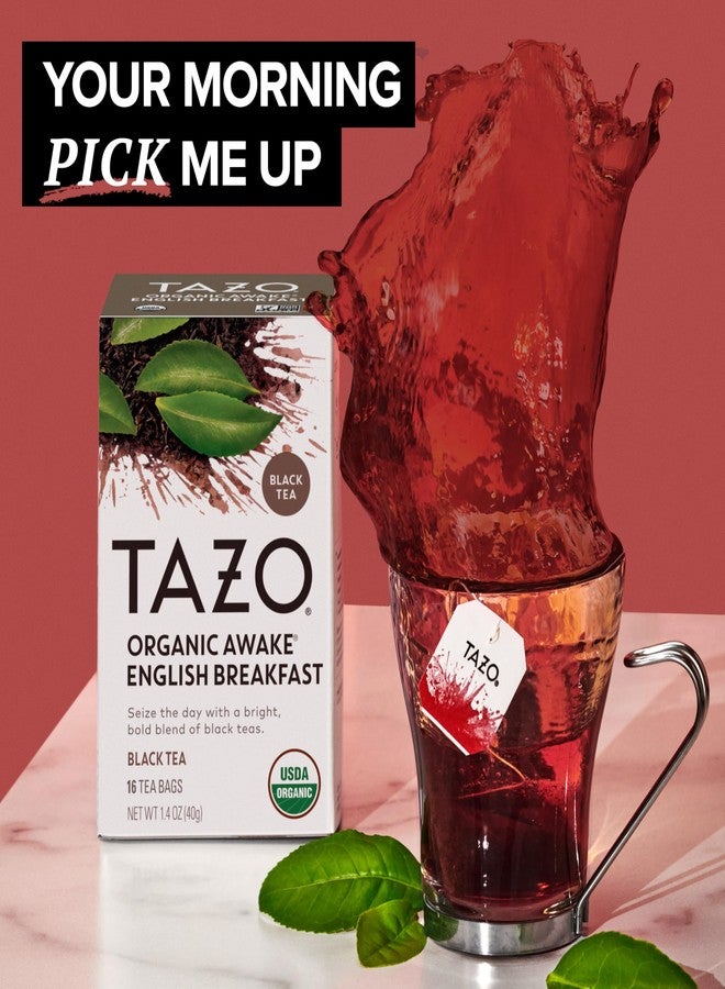 TAZO Organic Awake English Breakfast Black Tea, Black tea with Caffeine, 36 Total Bags - Image 2