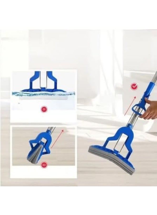 Day To Day ممسحة إسفنجية تلسكوبية، مقبض قابل للتعديل 94 سم، تصميم قابل للطي، رأس إسفنجي فائق الامتصاص، تنظيف متعدد الأسطح - Image 2