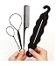 Semilyn Hair Braiding Tool Hair Accessories For Women Hair Styling Set Hair Topsy Tail Tools Haircut Clamp Hair Bun Maker Hairpins Roller Braid Twist Sponge Hair Design Styling Tools for Hair Styles - Image 3