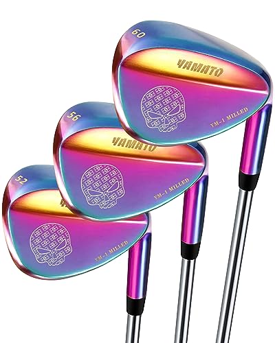 Yamato Golf Wedge Set or Individual Golf Wedges 505254565860 Golf Gap Wedge Sets Sand WedgeLob Wedge Golf Clubs for Men Women Milled Face for High Spin - Image 1